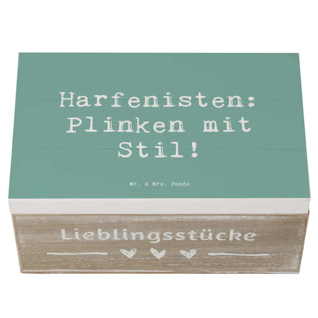 Holzkiste Spruch Harfe mit Stil Holzkiste, Kiste, Schatzkiste, Truhe, Schatulle, XXL, Erinnerungsbox, Erinnerungskiste, Dekokiste, Aufbewahrungsbox, Geschenkbox, Geschenkdose, Instrumente, Geschenke Musiker, Musikliebhaber