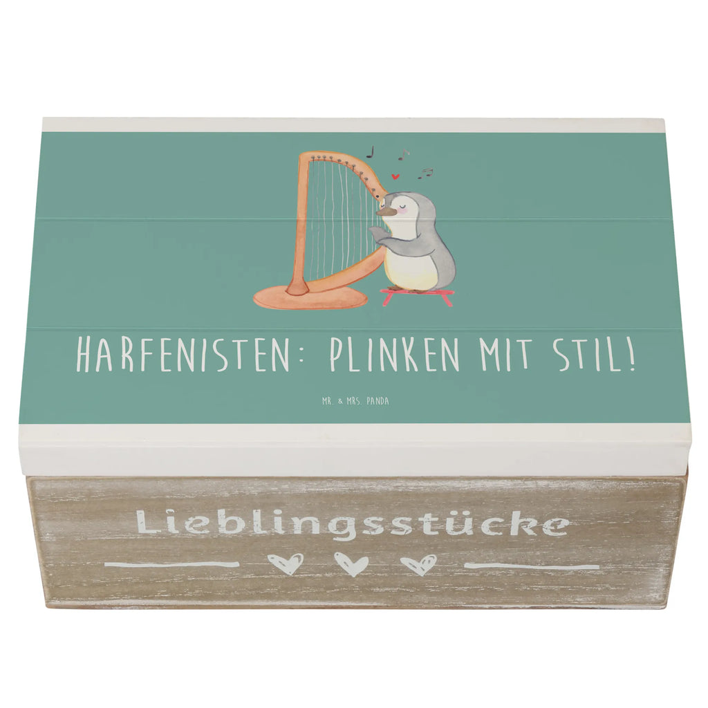 Holzkiste Harfe mit Stil Holzkiste, Kiste, Schatzkiste, Truhe, Schatulle, XXL, Erinnerungsbox, Erinnerungskiste, Dekokiste, Aufbewahrungsbox, Geschenkbox, Geschenkdose, Instrumente, Geschenke Musiker, Musikliebhaber