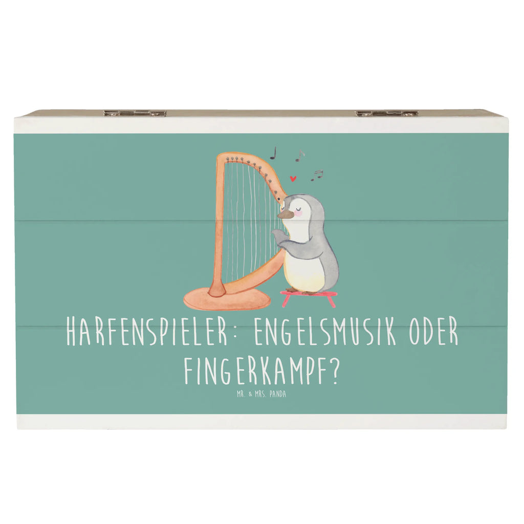 Holzkiste Harfe Melodien Holzkiste, Kiste, Schatzkiste, Truhe, Schatulle, XXL, Erinnerungsbox, Erinnerungskiste, Dekokiste, Aufbewahrungsbox, Geschenkbox, Geschenkdose, Instrumente, Geschenke Musiker, Musikliebhaber