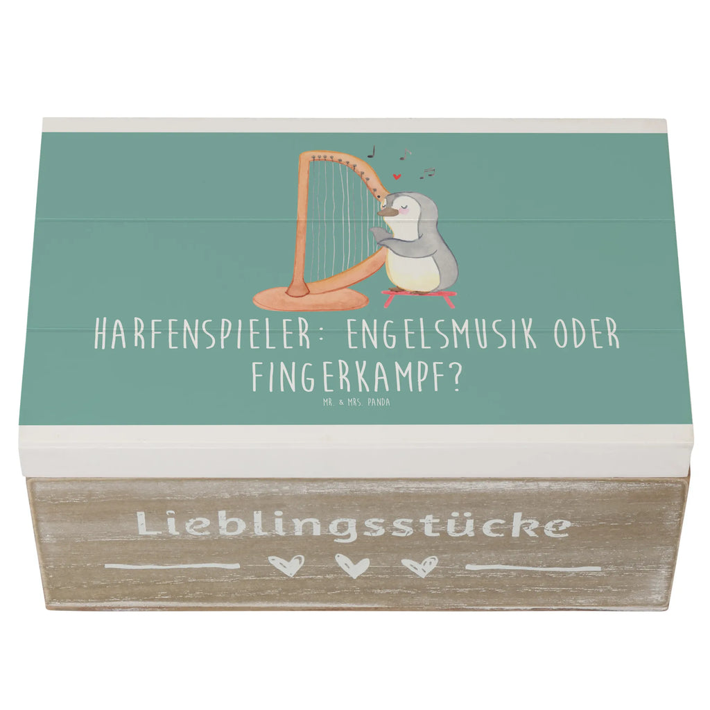 Holzkiste Harfe Melodien Holzkiste, Kiste, Schatzkiste, Truhe, Schatulle, XXL, Erinnerungsbox, Erinnerungskiste, Dekokiste, Aufbewahrungsbox, Geschenkbox, Geschenkdose, Instrumente, Geschenke Musiker, Musikliebhaber