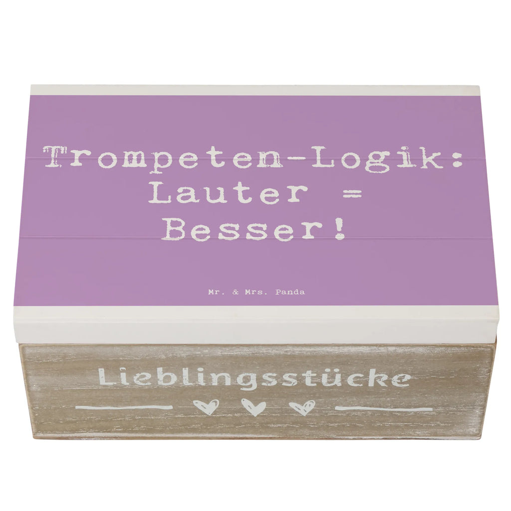 Holzkiste Spruch Trompeten Weisheit Holzkiste, Kiste, Schatzkiste, Truhe, Schatulle, XXL, Erinnerungsbox, Erinnerungskiste, Dekokiste, Aufbewahrungsbox, Geschenkbox, Geschenkdose, Instrumente, Geschenke Musiker, Musikliebhaber