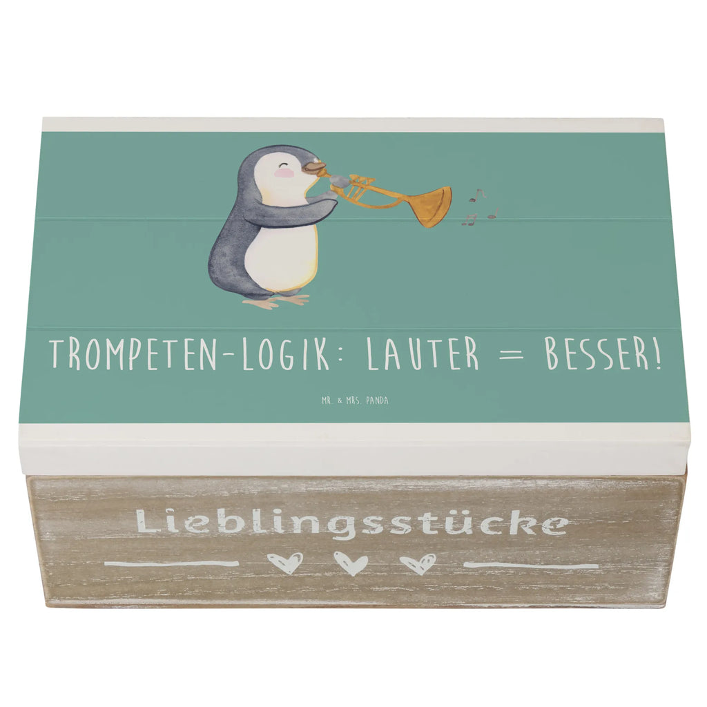 Holzkiste Trompeten Weisheit Holzkiste, Kiste, Schatzkiste, Truhe, Schatulle, XXL, Erinnerungsbox, Erinnerungskiste, Dekokiste, Aufbewahrungsbox, Geschenkbox, Geschenkdose, Instrumente, Geschenke Musiker, Musikliebhaber