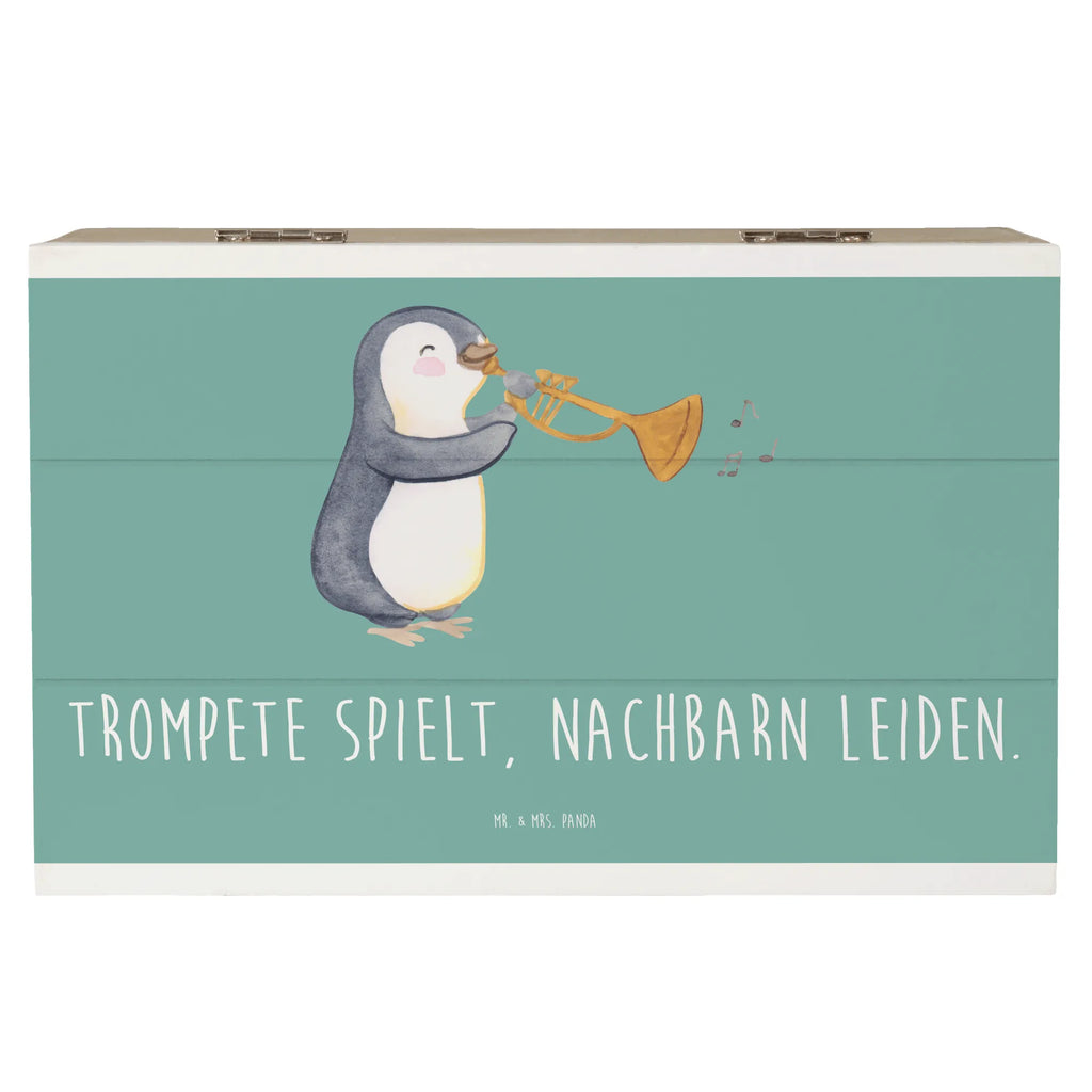 Holzkiste Trompete Freude Holzkiste, Kiste, Schatzkiste, Truhe, Schatulle, XXL, Erinnerungsbox, Erinnerungskiste, Dekokiste, Aufbewahrungsbox, Geschenkbox, Geschenkdose, Instrumente, Geschenke Musiker, Musikliebhaber