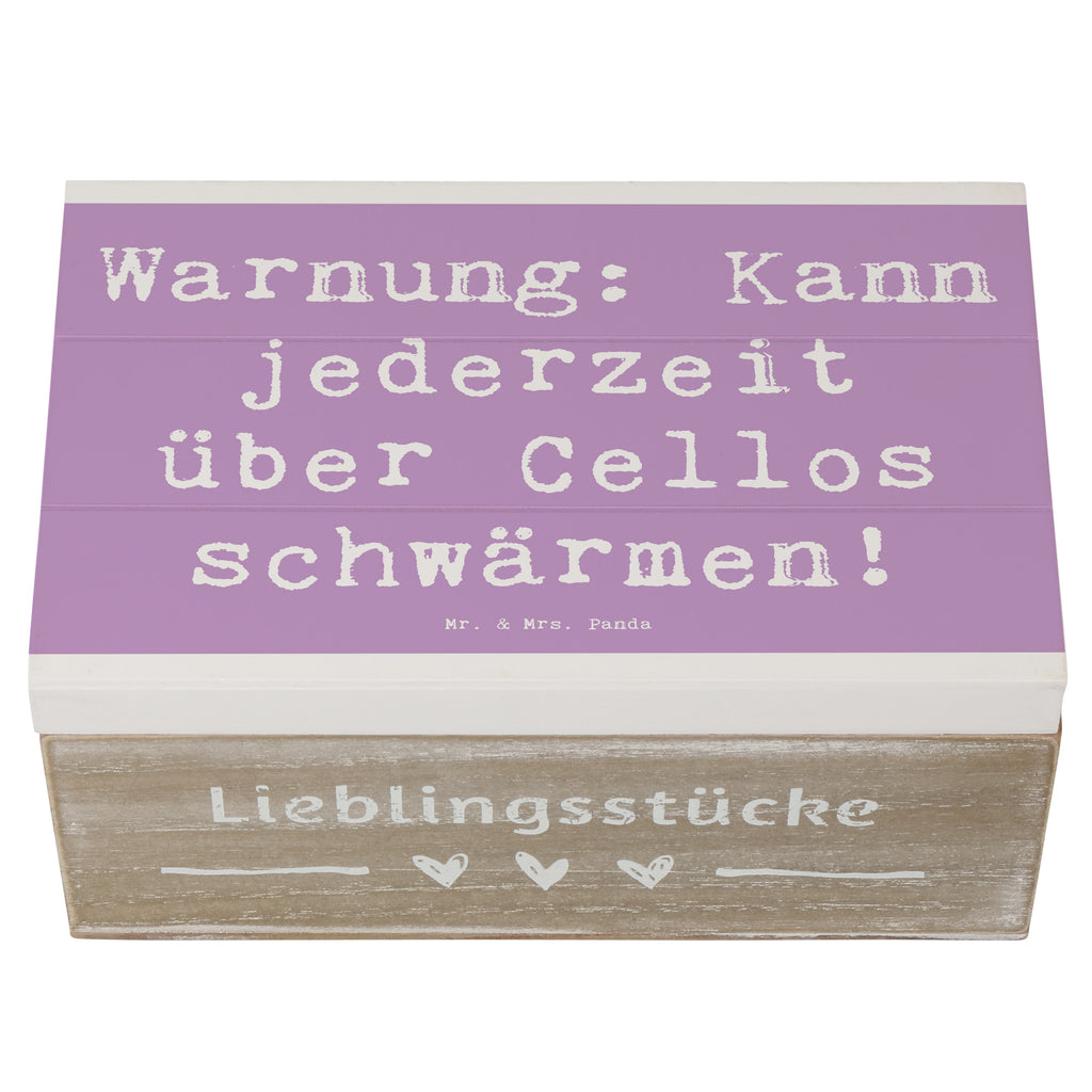 Holzkiste Spruch Cello Schwärmerei Holzkiste, Kiste, Schatzkiste, Truhe, Schatulle, XXL, Erinnerungsbox, Erinnerungskiste, Dekokiste, Aufbewahrungsbox, Geschenkbox, Geschenkdose, Instrumente, Geschenke Musiker, Musikliebhaber