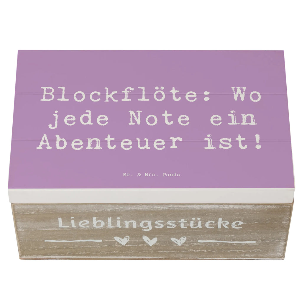 Holzkiste Spruch Abenteuer Blockflöte Holzkiste, Kiste, Schatzkiste, Truhe, Schatulle, XXL, Erinnerungsbox, Erinnerungskiste, Dekokiste, Aufbewahrungsbox, Geschenkbox, Geschenkdose, Instrumente, Geschenke Musiker, Musikliebhaber