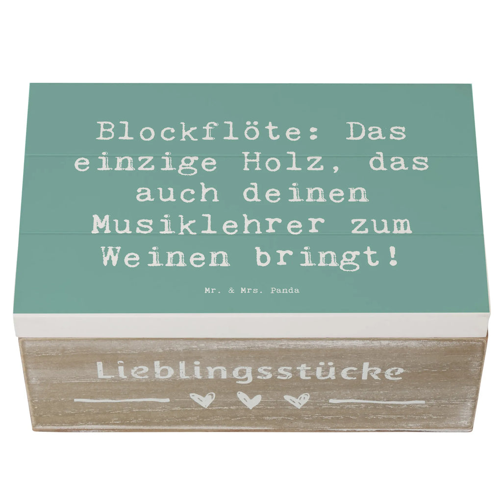 Holzkiste Spruch Blockflöte Humor Holzkiste, Kiste, Schatzkiste, Truhe, Schatulle, XXL, Erinnerungsbox, Erinnerungskiste, Dekokiste, Aufbewahrungsbox, Geschenkbox, Geschenkdose, Instrumente, Geschenke Musiker, Musikliebhaber