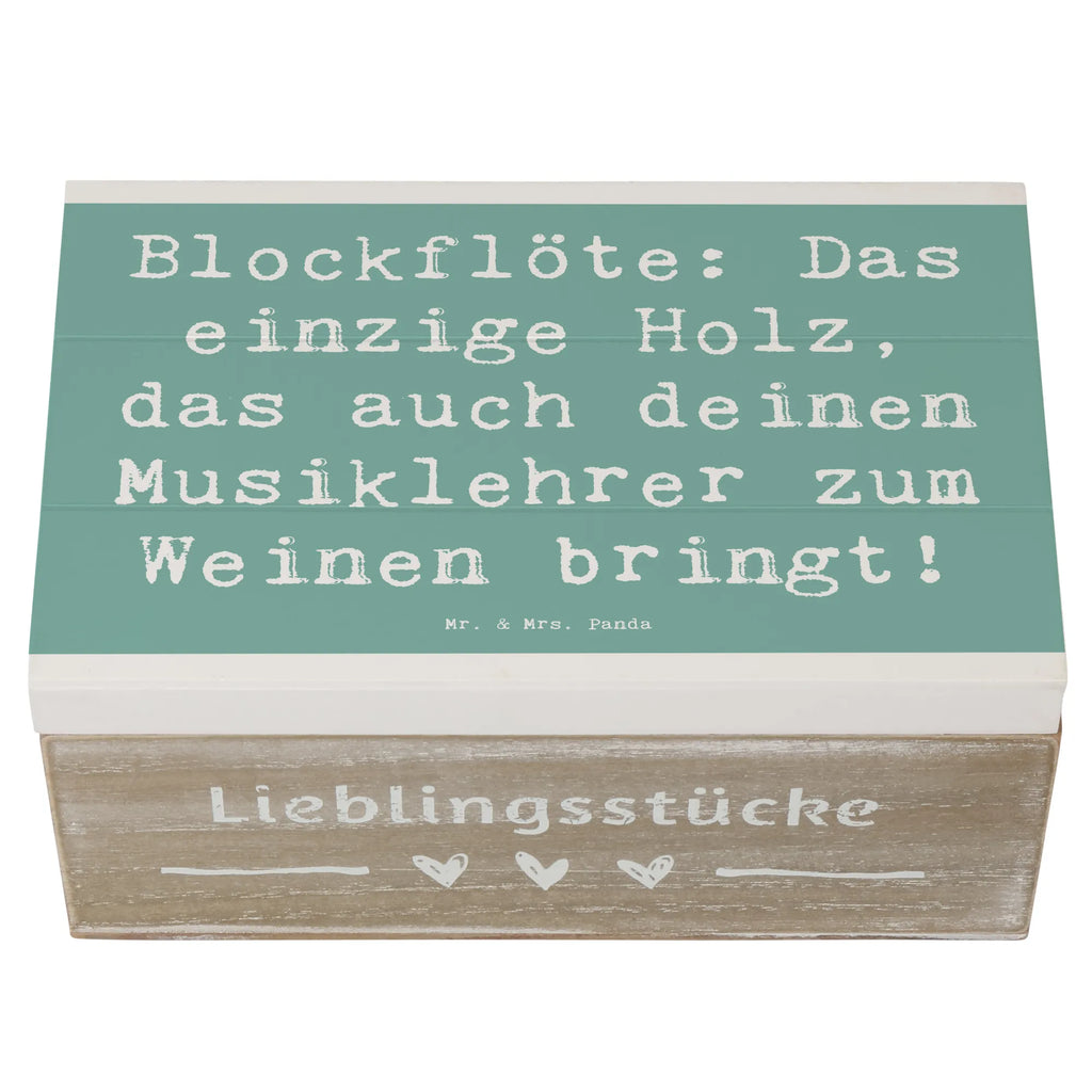 Holzkiste Spruch Blockflöte Humor Holzkiste, Kiste, Schatzkiste, Truhe, Schatulle, XXL, Erinnerungsbox, Erinnerungskiste, Dekokiste, Aufbewahrungsbox, Geschenkbox, Geschenkdose, Instrumente, Geschenke Musiker, Musikliebhaber