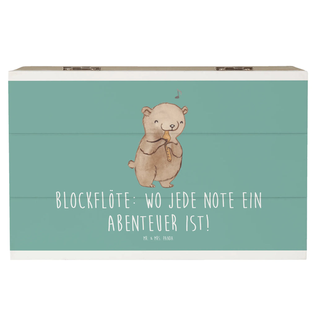 Holzkiste Abenteuer Blockflöte Holzkiste, Kiste, Schatzkiste, Truhe, Schatulle, XXL, Erinnerungsbox, Erinnerungskiste, Dekokiste, Aufbewahrungsbox, Geschenkbox, Geschenkdose, Instrumente, Geschenke Musiker, Musikliebhaber