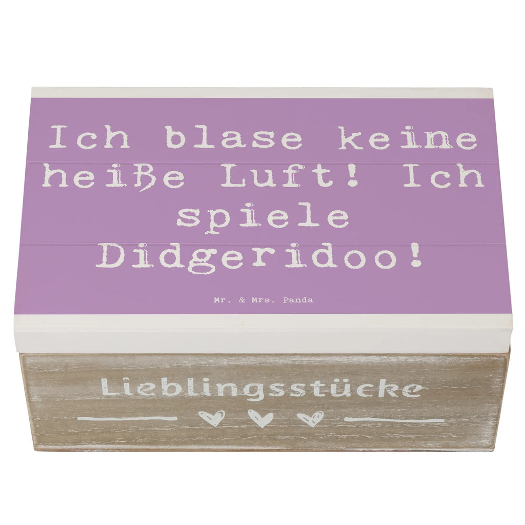 Holzkiste Spruch Didgeridoo Spieler Holzkiste, Kiste, Schatzkiste, Truhe, Schatulle, XXL, Erinnerungsbox, Erinnerungskiste, Dekokiste, Aufbewahrungsbox, Geschenkbox, Geschenkdose, Instrumente, Geschenke Musiker, Musikliebhaber