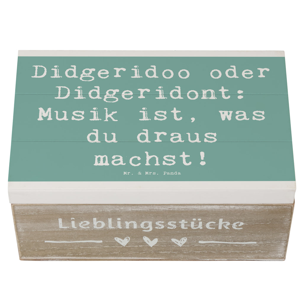 Holzkiste Spruch Didgeridoo Musik Holzkiste, Kiste, Schatzkiste, Truhe, Schatulle, XXL, Erinnerungsbox, Erinnerungskiste, Dekokiste, Aufbewahrungsbox, Geschenkbox, Geschenkdose, Instrumente, Geschenke Musiker, Musikliebhaber