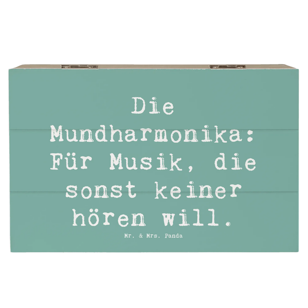 Holzkiste Spruch Musik Mundharmonika Holzkiste, Kiste, Schatzkiste, Truhe, Schatulle, XXL, Erinnerungsbox, Erinnerungskiste, Dekokiste, Aufbewahrungsbox, Geschenkbox, Geschenkdose, Instrumente, Geschenke Musiker, Musikliebhaber