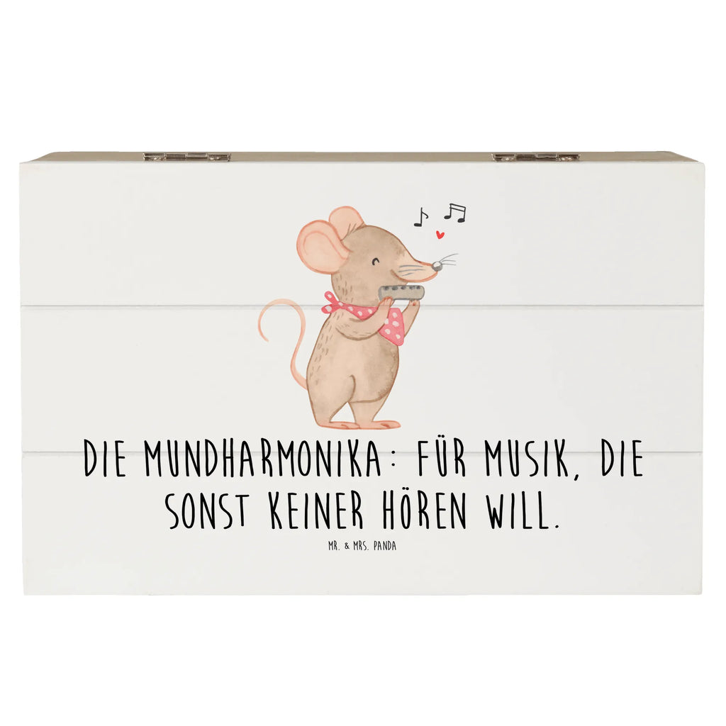 Holzkiste Musik Mundharmonika Holzkiste, Kiste, Schatzkiste, Truhe, Schatulle, XXL, Erinnerungsbox, Erinnerungskiste, Dekokiste, Aufbewahrungsbox, Geschenkbox, Geschenkdose, Instrumente, Geschenke Musiker, Musikliebhaber