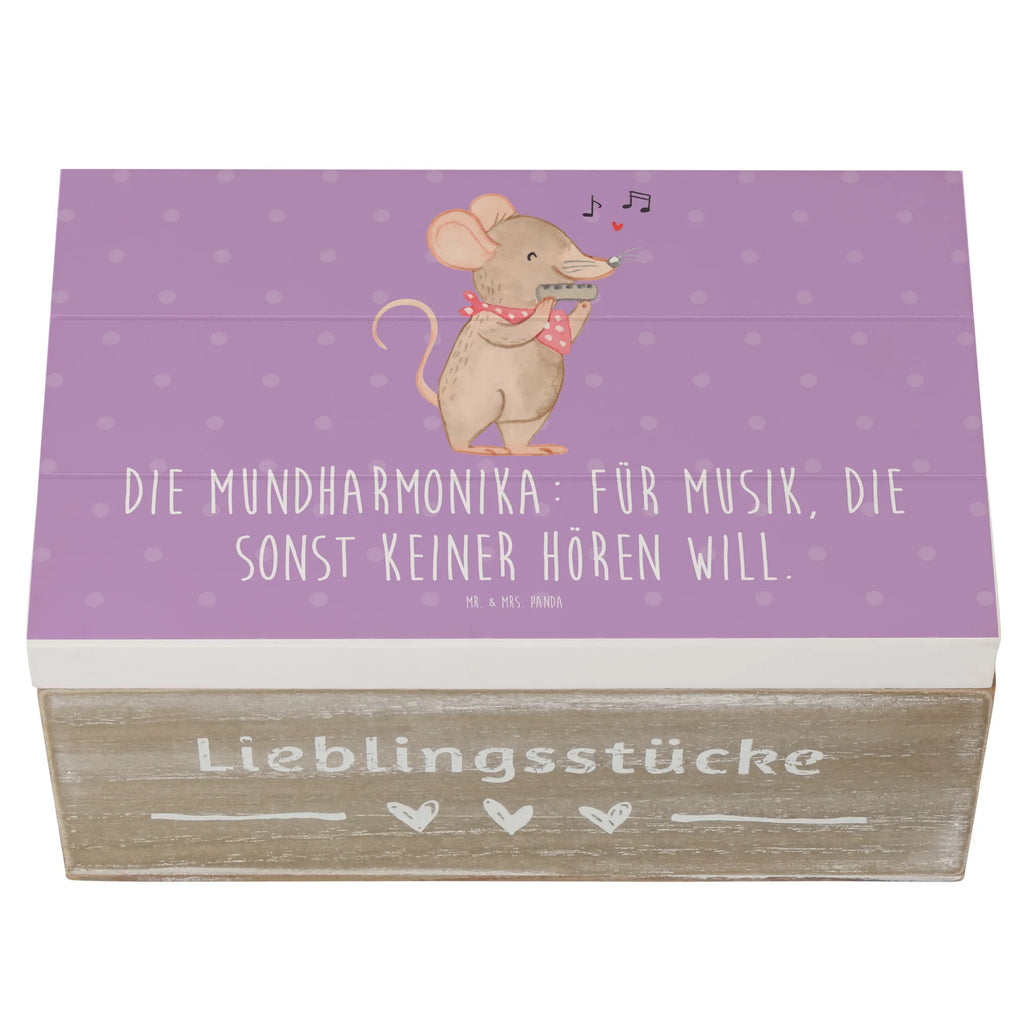 Holzkiste Musik Mundharmonika Holzkiste, Kiste, Schatzkiste, Truhe, Schatulle, XXL, Erinnerungsbox, Erinnerungskiste, Dekokiste, Aufbewahrungsbox, Geschenkbox, Geschenkdose, Instrumente, Geschenke Musiker, Musikliebhaber