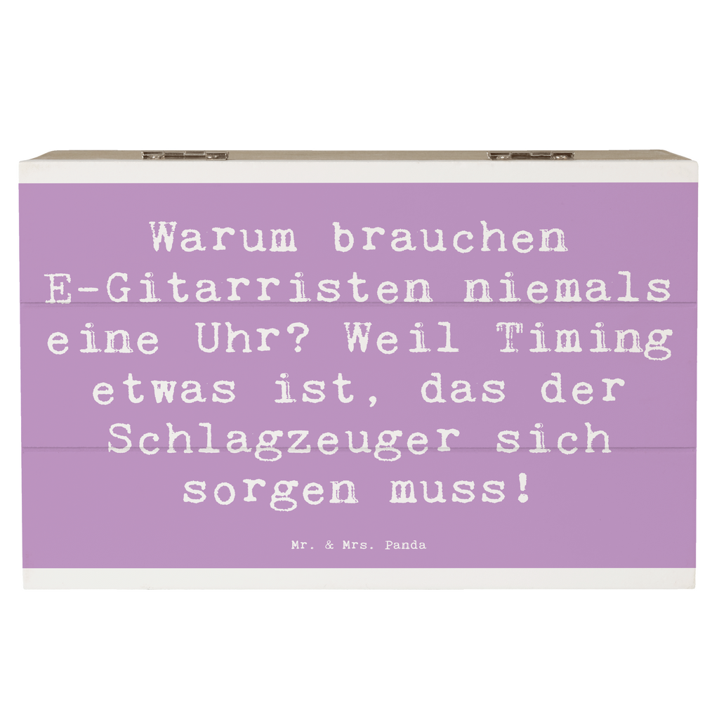 Holzkiste Spruch E-Gitarre Timing Holzkiste, Kiste, Schatzkiste, Truhe, Schatulle, XXL, Erinnerungsbox, Erinnerungskiste, Dekokiste, Aufbewahrungsbox, Geschenkbox, Geschenkdose, Instrumente, Geschenke Musiker, Musikliebhaber