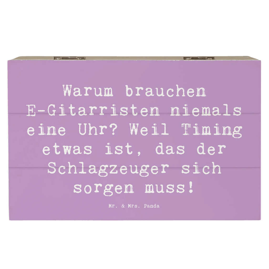 Holzkiste Spruch E-Gitarre Timing Holzkiste, Kiste, Schatzkiste, Truhe, Schatulle, XXL, Erinnerungsbox, Erinnerungskiste, Dekokiste, Aufbewahrungsbox, Geschenkbox, Geschenkdose, Instrumente, Geschenke Musiker, Musikliebhaber