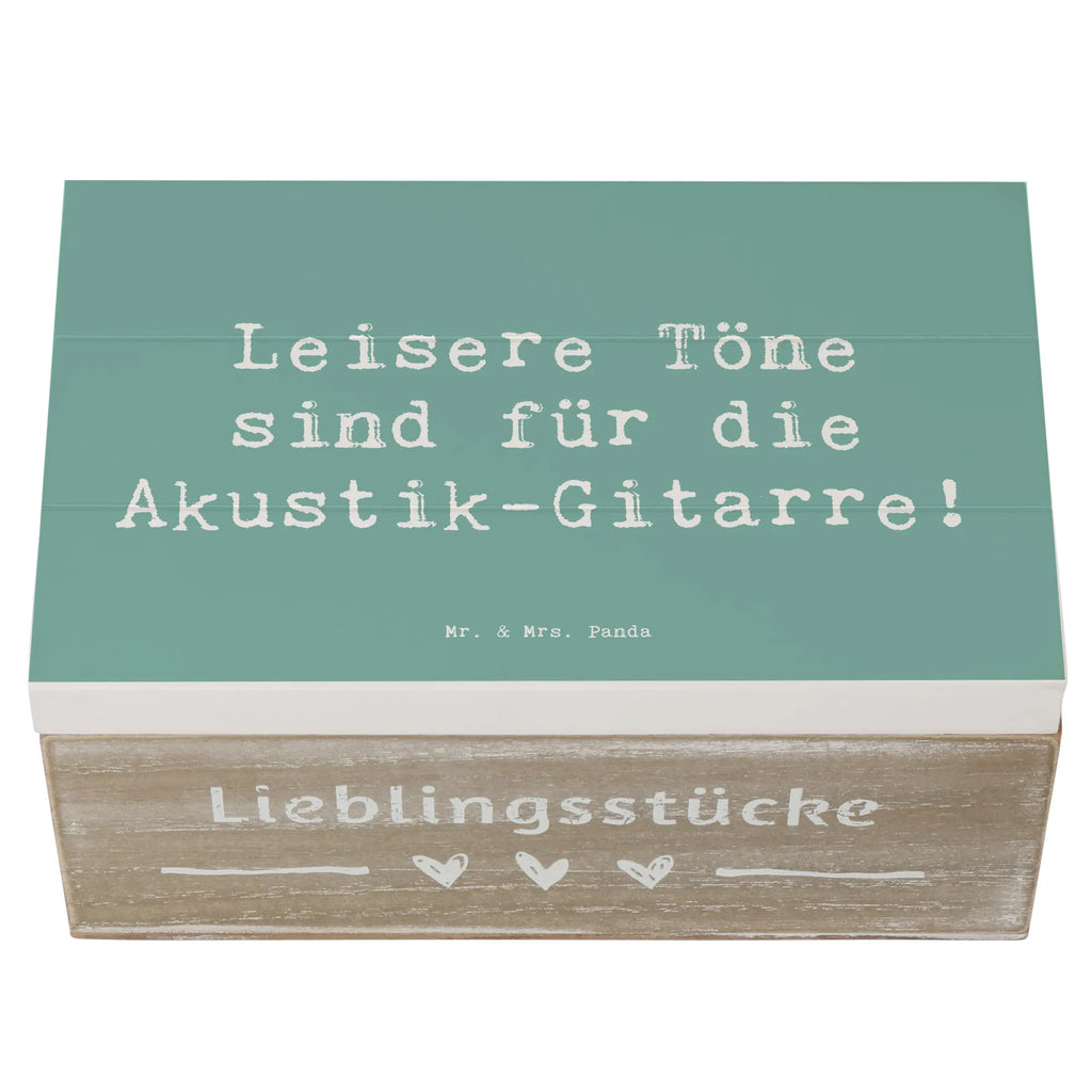 Holzkiste Spruch Akustik-Gitarre Magie Holzkiste, Kiste, Schatzkiste, Truhe, Schatulle, XXL, Erinnerungsbox, Erinnerungskiste, Dekokiste, Aufbewahrungsbox, Geschenkbox, Geschenkdose, Instrumente, Geschenke Musiker, Musikliebhaber