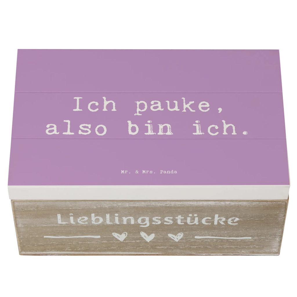 Holzkiste Spruch Pauken Motivation Holzkiste, Kiste, Schatzkiste, Truhe, Schatulle, XXL, Erinnerungsbox, Erinnerungskiste, Dekokiste, Aufbewahrungsbox, Geschenkbox, Geschenkdose, Instrumente, Geschenke Musiker, Musikliebhaber