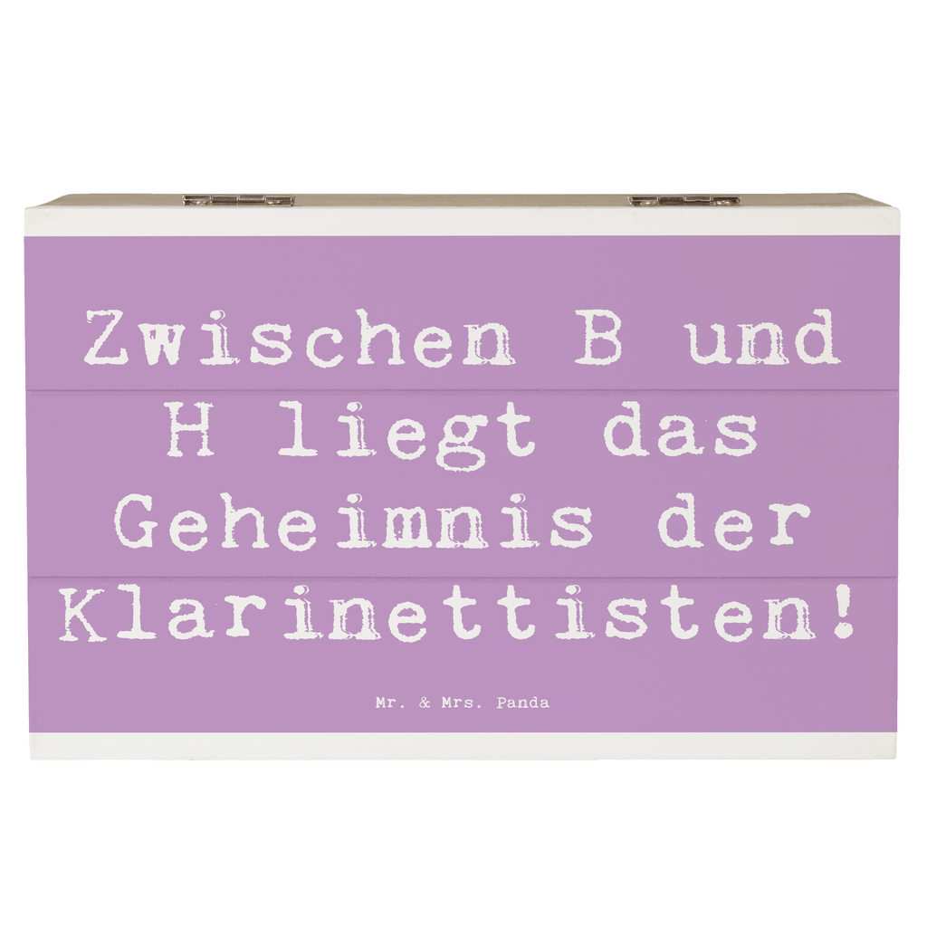 Holzkiste Spruch Klarinette Geheimnis Holzkiste, Kiste, Schatzkiste, Truhe, Schatulle, XXL, Erinnerungsbox, Erinnerungskiste, Dekokiste, Aufbewahrungsbox, Geschenkbox, Geschenkdose, Instrumente, Geschenke Musiker, Musikliebhaber