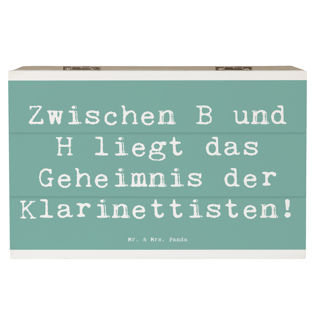 Holzkiste Spruch Klarinette Geheimnis Holzkiste, Kiste, Schatzkiste, Truhe, Schatulle, XXL, Erinnerungsbox, Erinnerungskiste, Dekokiste, Aufbewahrungsbox, Geschenkbox, Geschenkdose, Instrumente, Geschenke Musiker, Musikliebhaber