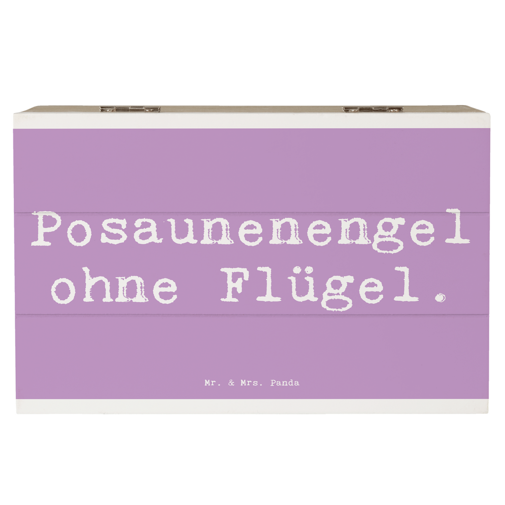 Holzkiste Spruch Engel Posaune Holzkiste, Kiste, Schatzkiste, Truhe, Schatulle, XXL, Erinnerungsbox, Erinnerungskiste, Dekokiste, Aufbewahrungsbox, Geschenkbox, Geschenkdose, Instrumente, Geschenke Musiker, Musikliebhaber