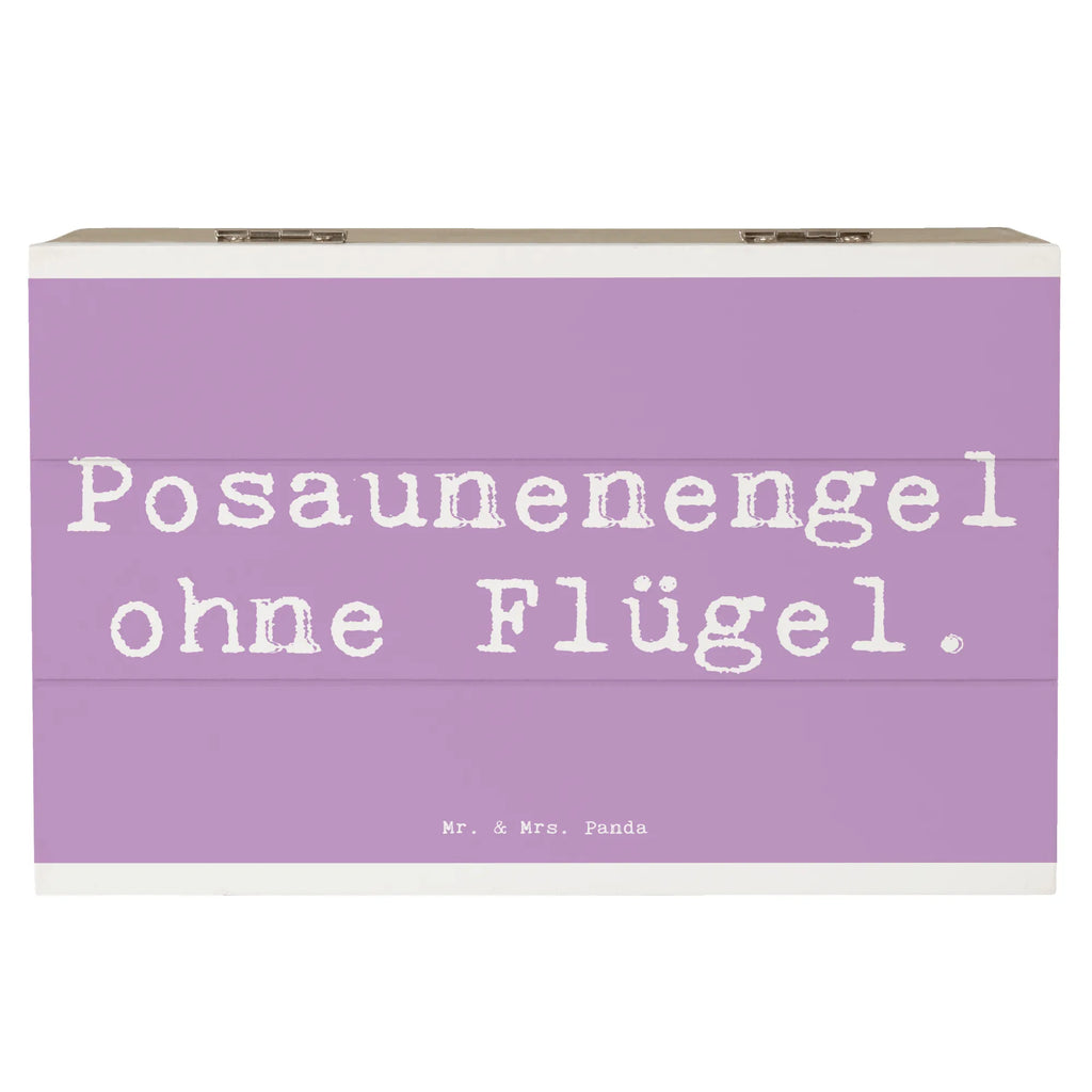 Holzkiste Spruch Engel Posaune Holzkiste, Kiste, Schatzkiste, Truhe, Schatulle, XXL, Erinnerungsbox, Erinnerungskiste, Dekokiste, Aufbewahrungsbox, Geschenkbox, Geschenkdose, Instrumente, Geschenke Musiker, Musikliebhaber