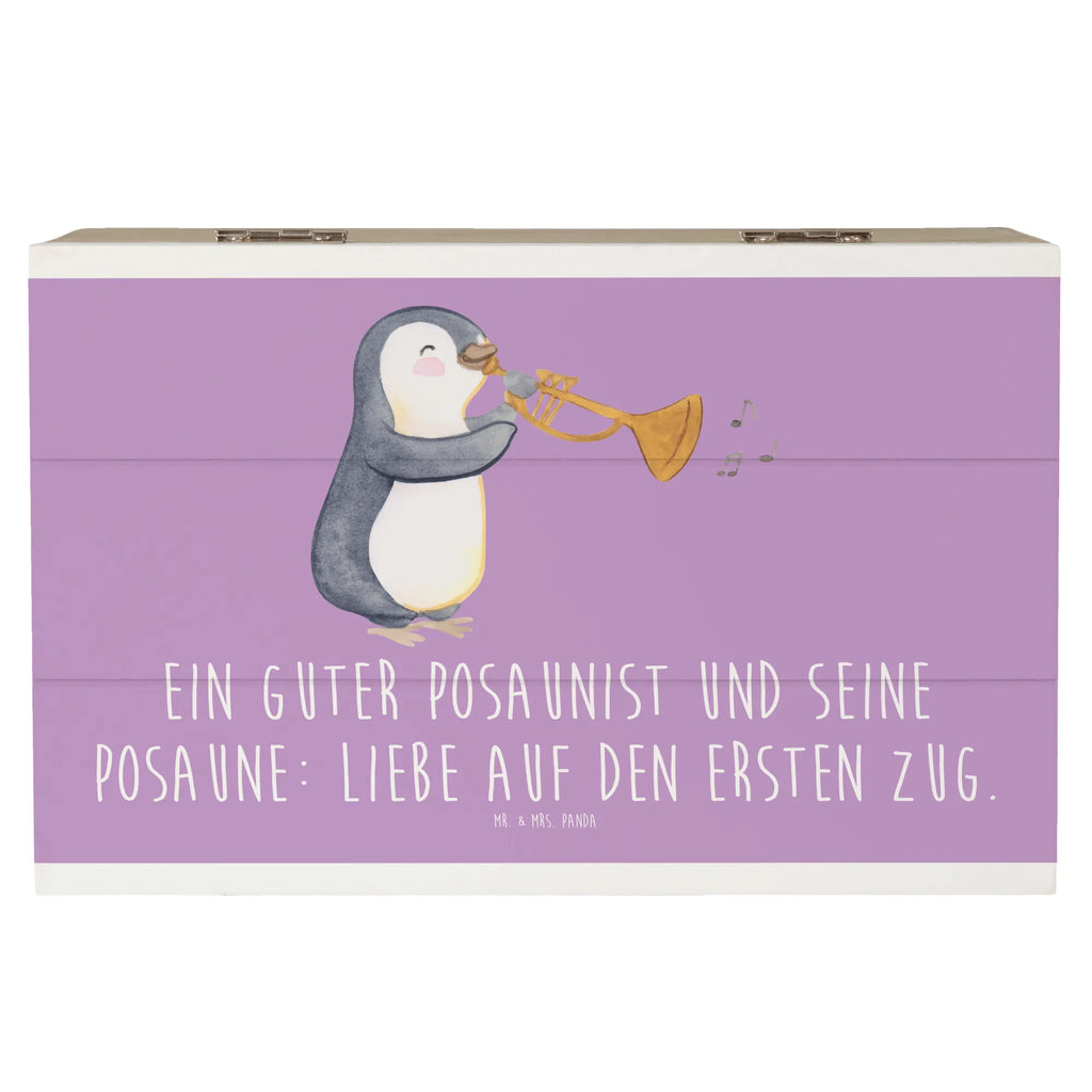 Holzkiste Posaune Liebe Holzkiste, Kiste, Schatzkiste, Truhe, Schatulle, XXL, Erinnerungsbox, Erinnerungskiste, Dekokiste, Aufbewahrungsbox, Geschenkbox, Geschenkdose, Instrumente, Geschenke Musiker, Musikliebhaber