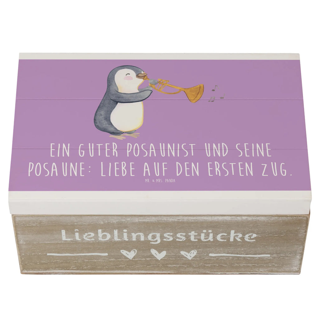 Holzkiste Posaune Liebe Holzkiste, Kiste, Schatzkiste, Truhe, Schatulle, XXL, Erinnerungsbox, Erinnerungskiste, Dekokiste, Aufbewahrungsbox, Geschenkbox, Geschenkdose, Instrumente, Geschenke Musiker, Musikliebhaber