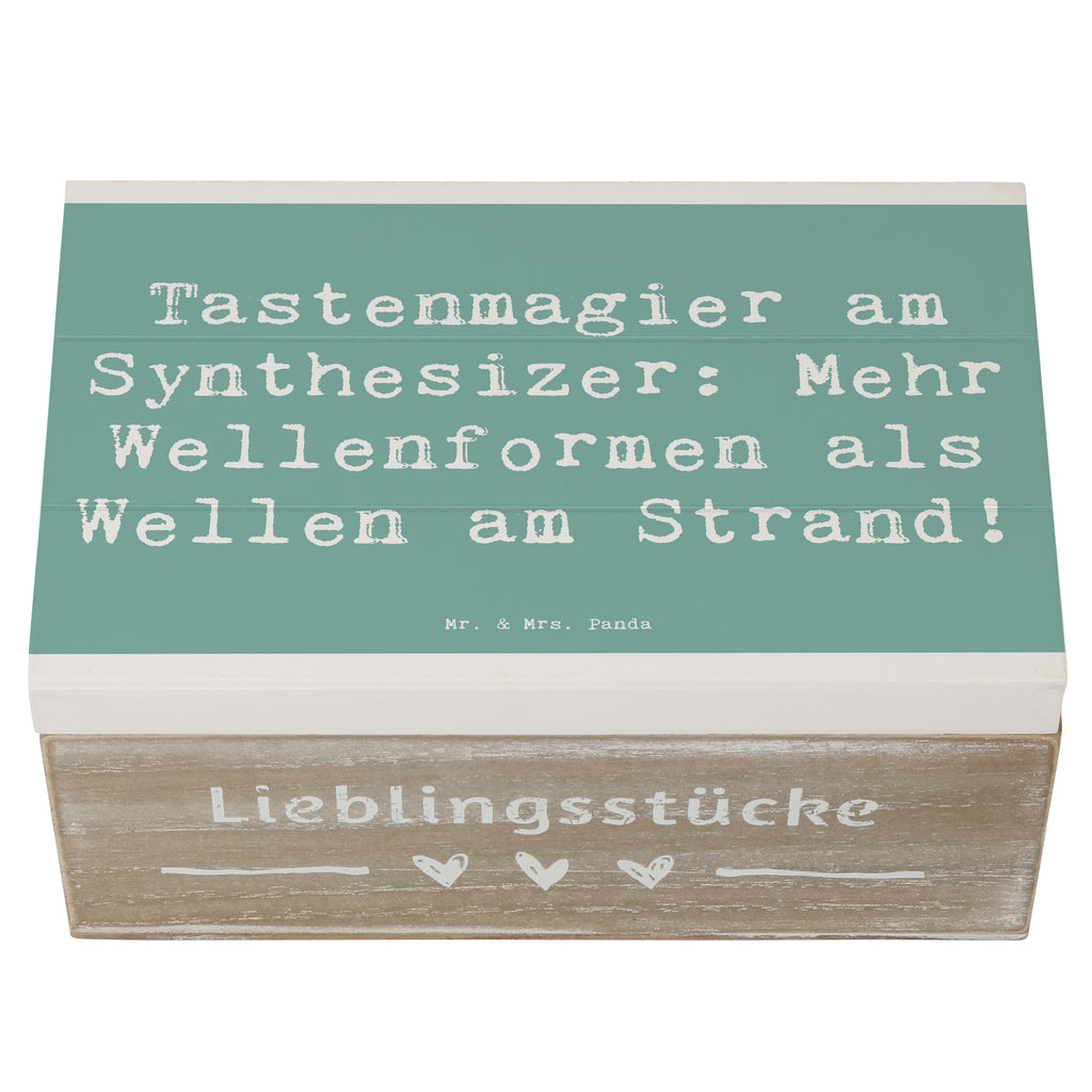 Holzkiste Spruch Synthesizer Magie Holzkiste, Kiste, Schatzkiste, Truhe, Schatulle, XXL, Erinnerungsbox, Erinnerungskiste, Dekokiste, Aufbewahrungsbox, Geschenkbox, Geschenkdose, Instrumente, Geschenke Musiker, Musikliebhaber