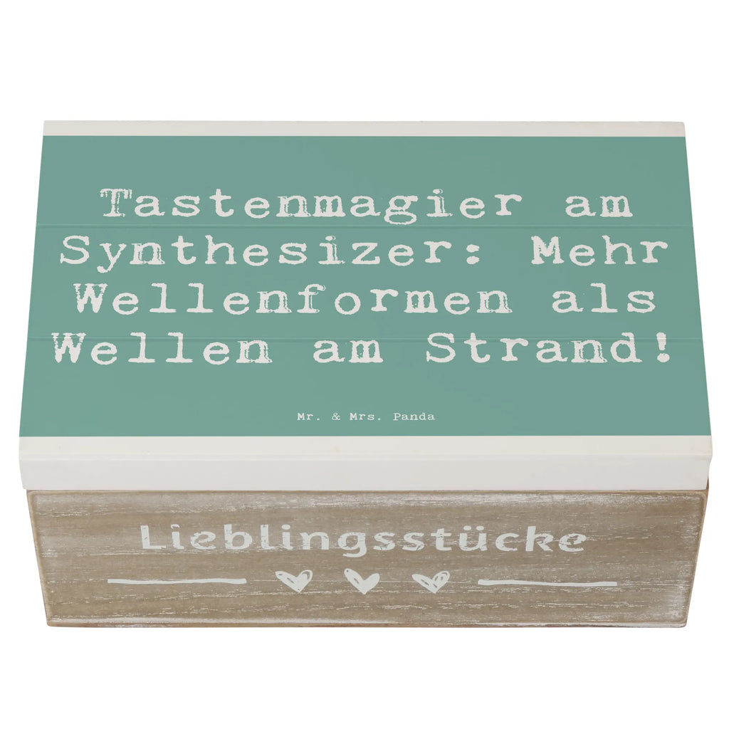 Holzkiste Spruch Synthesizer Magie Holzkiste, Kiste, Schatzkiste, Truhe, Schatulle, XXL, Erinnerungsbox, Erinnerungskiste, Dekokiste, Aufbewahrungsbox, Geschenkbox, Geschenkdose, Instrumente, Geschenke Musiker, Musikliebhaber