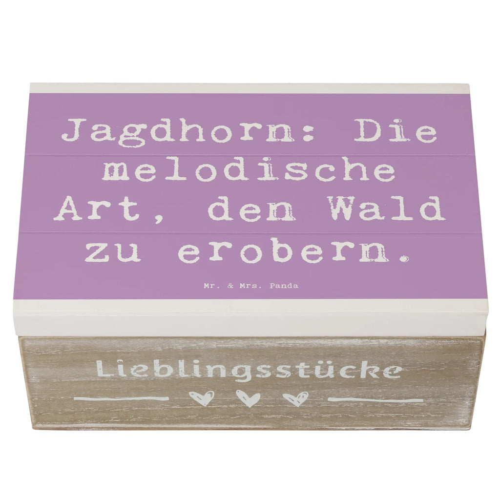 Holzkiste Spruch Jagdhorn Magie Holzkiste, Kiste, Schatzkiste, Truhe, Schatulle, XXL, Erinnerungsbox, Erinnerungskiste, Dekokiste, Aufbewahrungsbox, Geschenkbox, Geschenkdose, Instrumente, Geschenke Musiker, Musikliebhaber