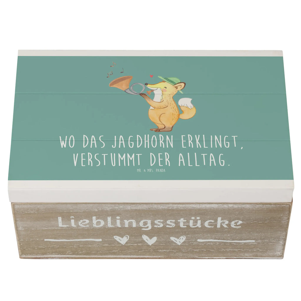 Holzkiste Jagdhorn Melodie Holzkiste, Kiste, Schatzkiste, Truhe, Schatulle, XXL, Erinnerungsbox, Erinnerungskiste, Dekokiste, Aufbewahrungsbox, Geschenkbox, Geschenkdose, Instrumente, Geschenke Musiker, Musikliebhaber