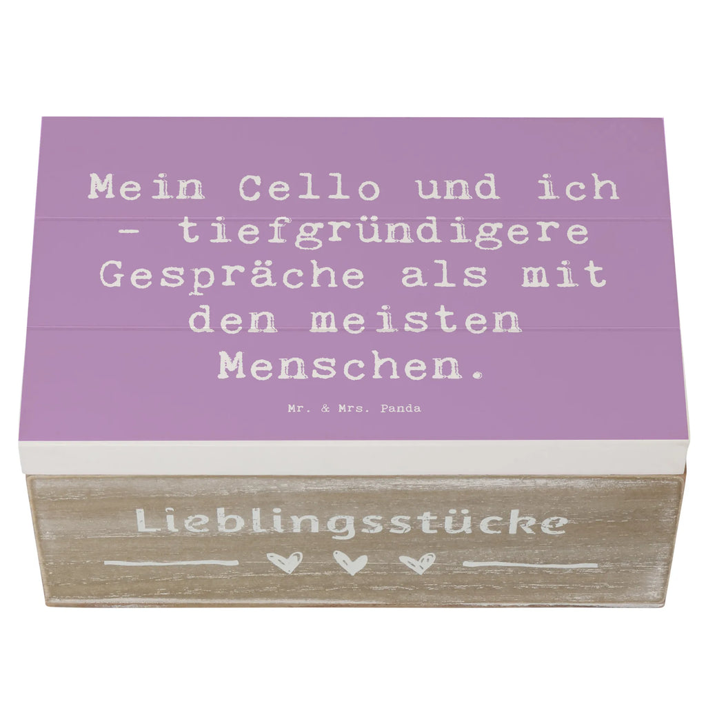 Holzkiste Spruch Violoncello Gespräche Holzkiste, Kiste, Schatzkiste, Truhe, Schatulle, XXL, Erinnerungsbox, Erinnerungskiste, Dekokiste, Aufbewahrungsbox, Geschenkbox, Geschenkdose, Instrumente, Geschenke Musiker, Musikliebhaber