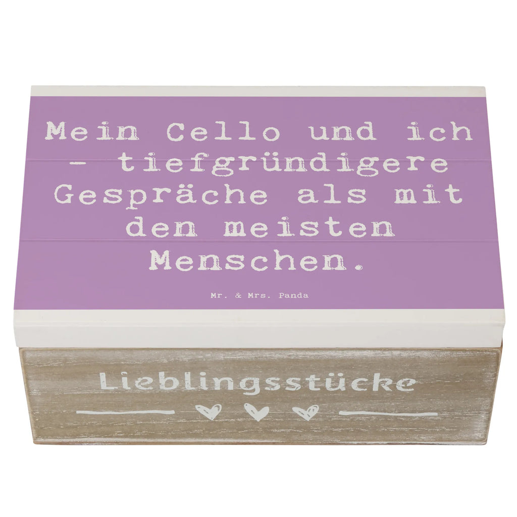 Holzkiste Spruch Violoncello Gespräche Holzkiste, Kiste, Schatzkiste, Truhe, Schatulle, XXL, Erinnerungsbox, Erinnerungskiste, Dekokiste, Aufbewahrungsbox, Geschenkbox, Geschenkdose, Instrumente, Geschenke Musiker, Musikliebhaber