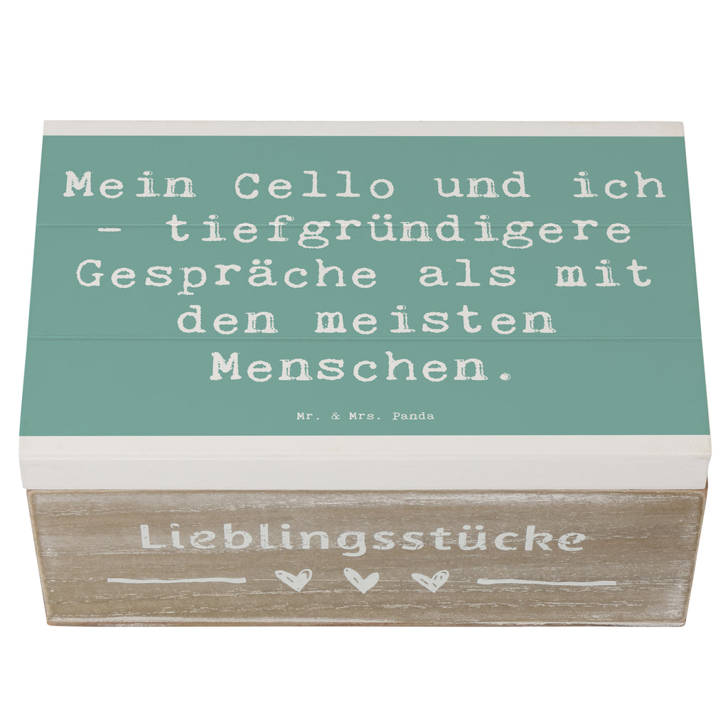 Holzkiste Spruch Violoncello Gespräche Holzkiste, Kiste, Schatzkiste, Truhe, Schatulle, XXL, Erinnerungsbox, Erinnerungskiste, Dekokiste, Aufbewahrungsbox, Geschenkbox, Geschenkdose, Instrumente, Geschenke Musiker, Musikliebhaber