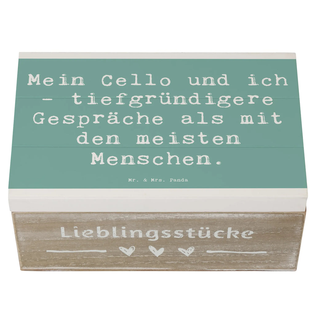 Holzkiste Spruch Violoncello Gespräche Holzkiste, Kiste, Schatzkiste, Truhe, Schatulle, XXL, Erinnerungsbox, Erinnerungskiste, Dekokiste, Aufbewahrungsbox, Geschenkbox, Geschenkdose, Instrumente, Geschenke Musiker, Musikliebhaber