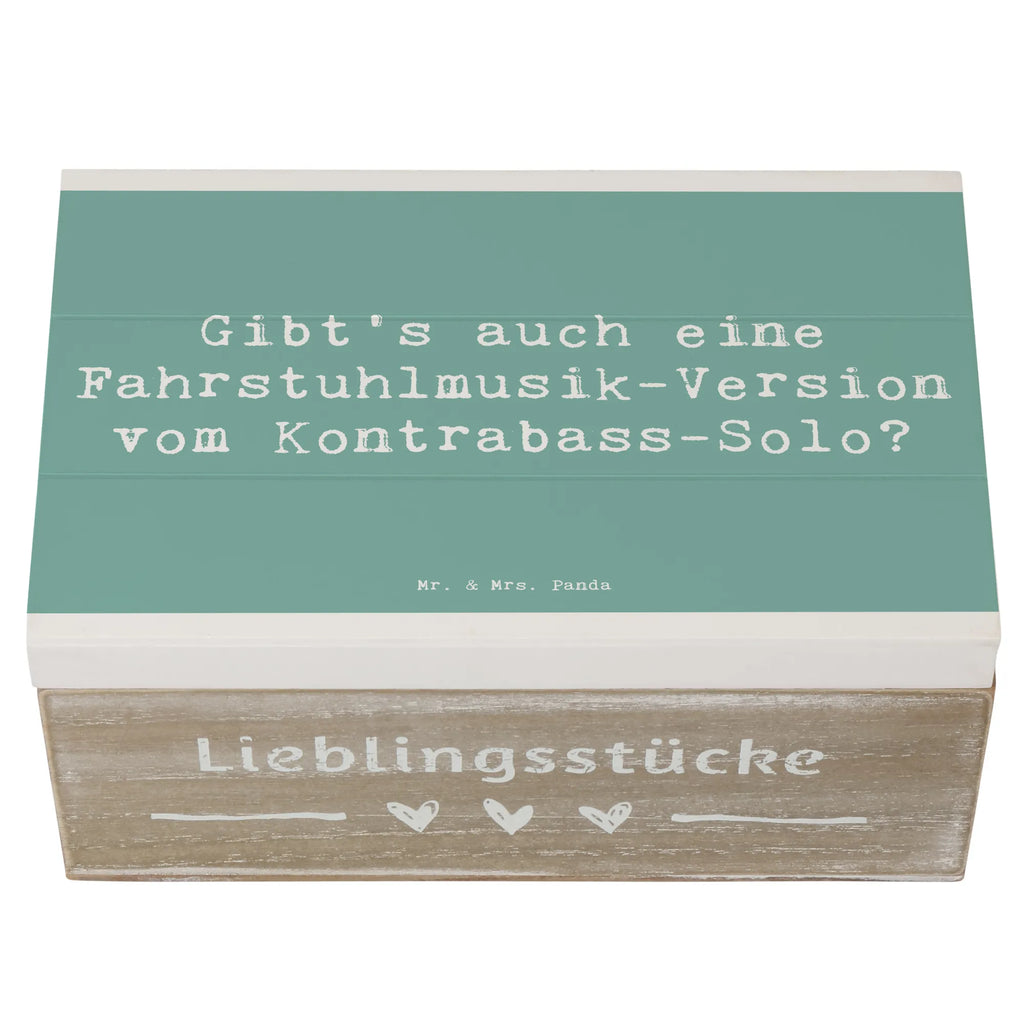 Holzkiste Spruch Kontrabass Solo Holzkiste, Kiste, Schatzkiste, Truhe, Schatulle, XXL, Erinnerungsbox, Erinnerungskiste, Dekokiste, Aufbewahrungsbox, Geschenkbox, Geschenkdose, Instrumente, Geschenke Musiker, Musikliebhaber