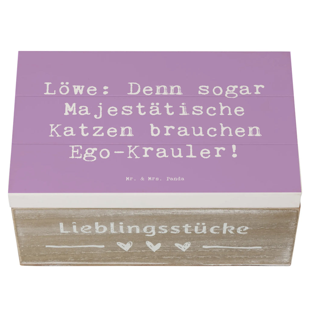 Holzkiste Spruch Majestätischer Löwe Holzkiste, Kiste, Schatzkiste, Truhe, Schatulle, XXL, Erinnerungsbox, Erinnerungskiste, Dekokiste, Aufbewahrungsbox, Geschenkbox, Geschenkdose, Tierkreiszeichen, Sternzeichen, Horoskop, Astrologie, Aszendent