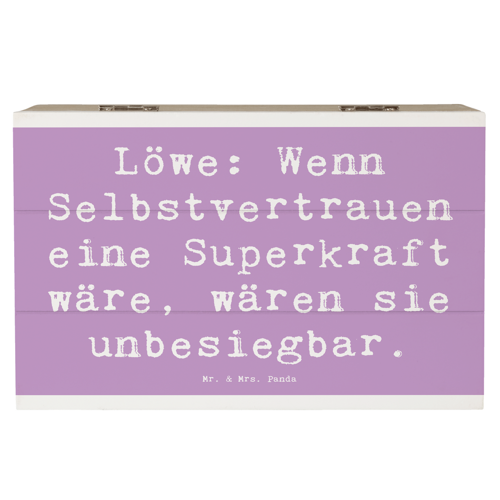 Holzkiste Spruch Löwe Superkraft Holzkiste, Kiste, Schatzkiste, Truhe, Schatulle, XXL, Erinnerungsbox, Erinnerungskiste, Dekokiste, Aufbewahrungsbox, Geschenkbox, Geschenkdose, Tierkreiszeichen, Sternzeichen, Horoskop, Astrologie, Aszendent