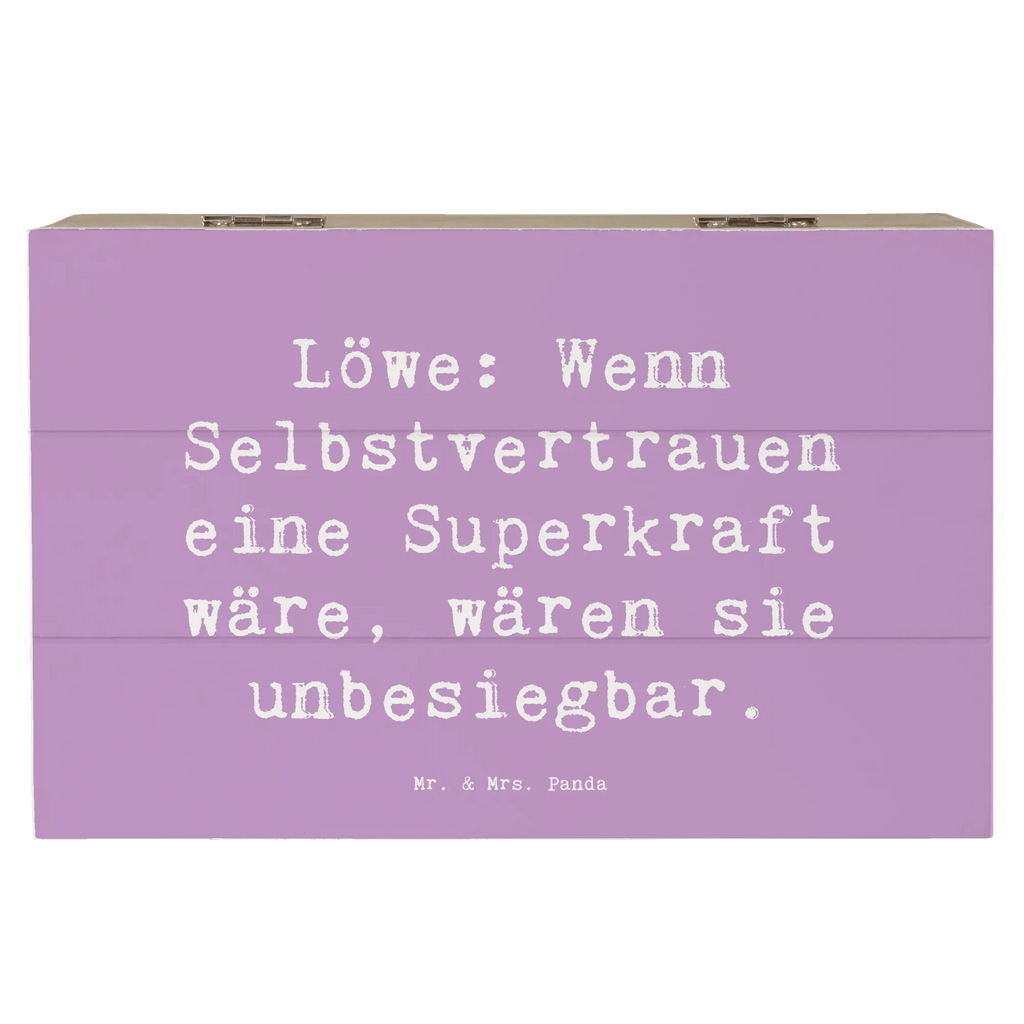 Holzkiste Spruch Löwe Superkraft Holzkiste, Kiste, Schatzkiste, Truhe, Schatulle, XXL, Erinnerungsbox, Erinnerungskiste, Dekokiste, Aufbewahrungsbox, Geschenkbox, Geschenkdose, Tierkreiszeichen, Sternzeichen, Horoskop, Astrologie, Aszendent