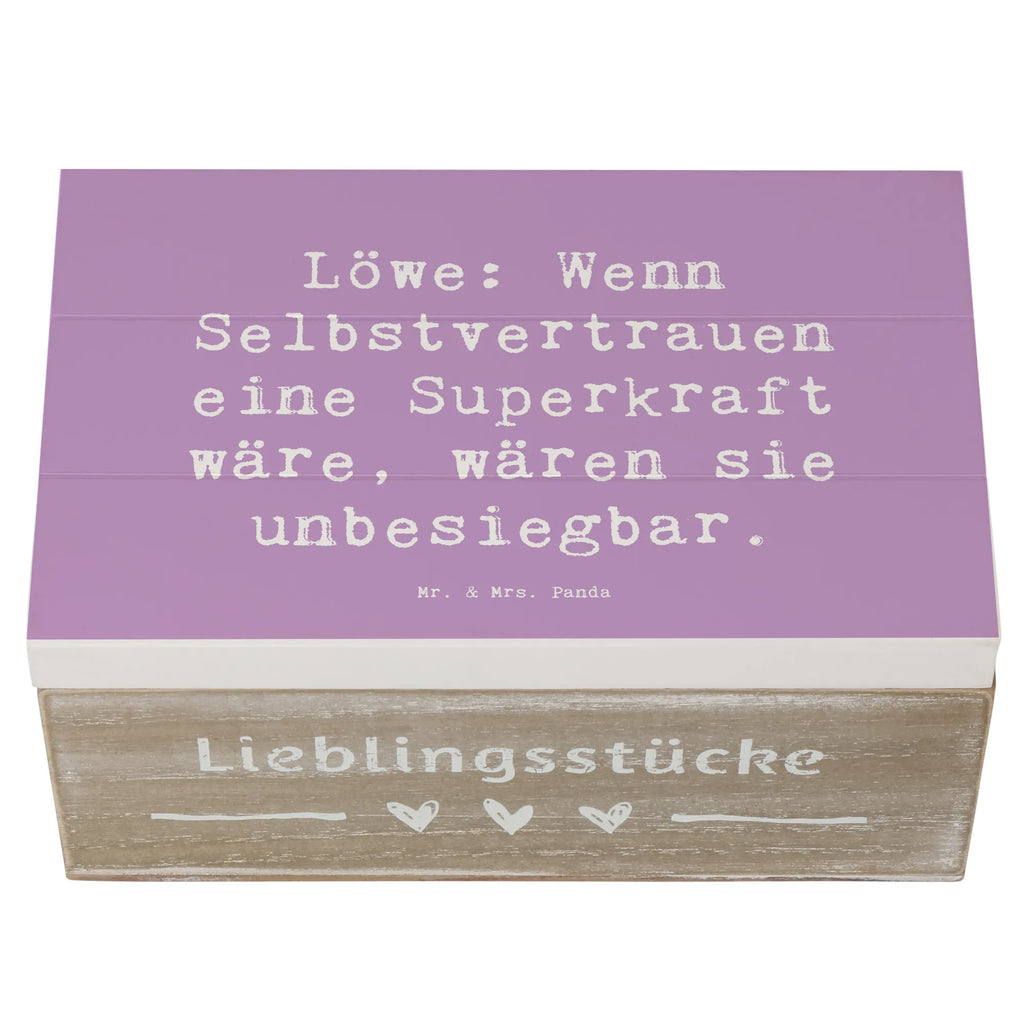 Holzkiste Spruch Löwe Superkraft Holzkiste, Kiste, Schatzkiste, Truhe, Schatulle, XXL, Erinnerungsbox, Erinnerungskiste, Dekokiste, Aufbewahrungsbox, Geschenkbox, Geschenkdose, Tierkreiszeichen, Sternzeichen, Horoskop, Astrologie, Aszendent