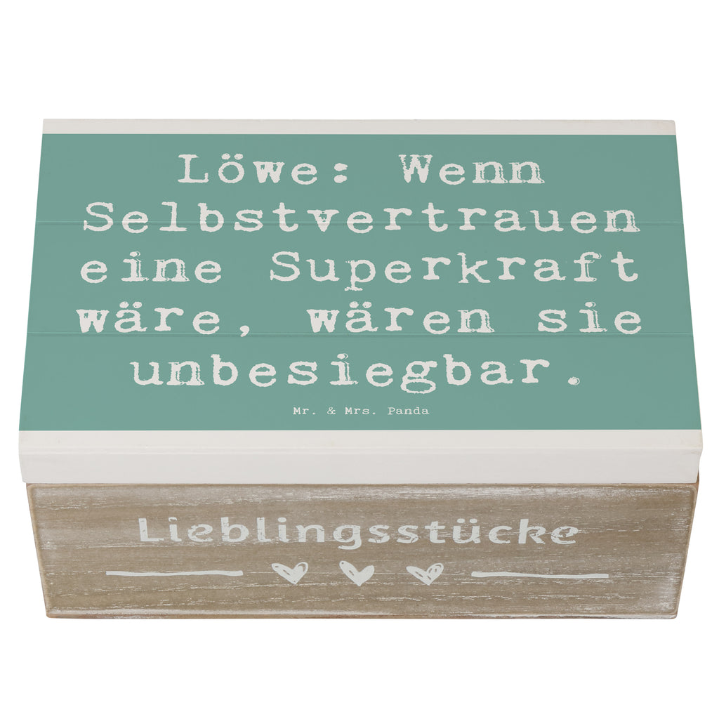 Holzkiste Spruch Löwe Superkraft Holzkiste, Kiste, Schatzkiste, Truhe, Schatulle, XXL, Erinnerungsbox, Erinnerungskiste, Dekokiste, Aufbewahrungsbox, Geschenkbox, Geschenkdose, Tierkreiszeichen, Sternzeichen, Horoskop, Astrologie, Aszendent