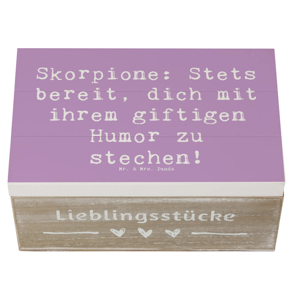 Holzkiste Spruch Skorpion Humor Holzkiste, Kiste, Schatzkiste, Truhe, Schatulle, XXL, Erinnerungsbox, Erinnerungskiste, Dekokiste, Aufbewahrungsbox, Geschenkbox, Geschenkdose, Tierkreiszeichen, Sternzeichen, Horoskop, Astrologie, Aszendent