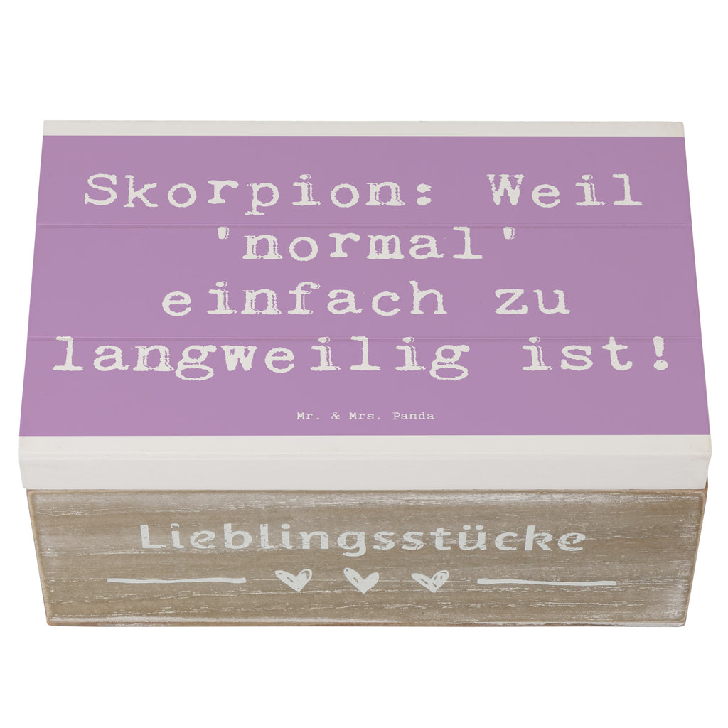 Holzkiste Spruch Skorpion Unikat Holzkiste, Kiste, Schatzkiste, Truhe, Schatulle, XXL, Erinnerungsbox, Erinnerungskiste, Dekokiste, Aufbewahrungsbox, Geschenkbox, Geschenkdose, Tierkreiszeichen, Sternzeichen, Horoskop, Astrologie, Aszendent