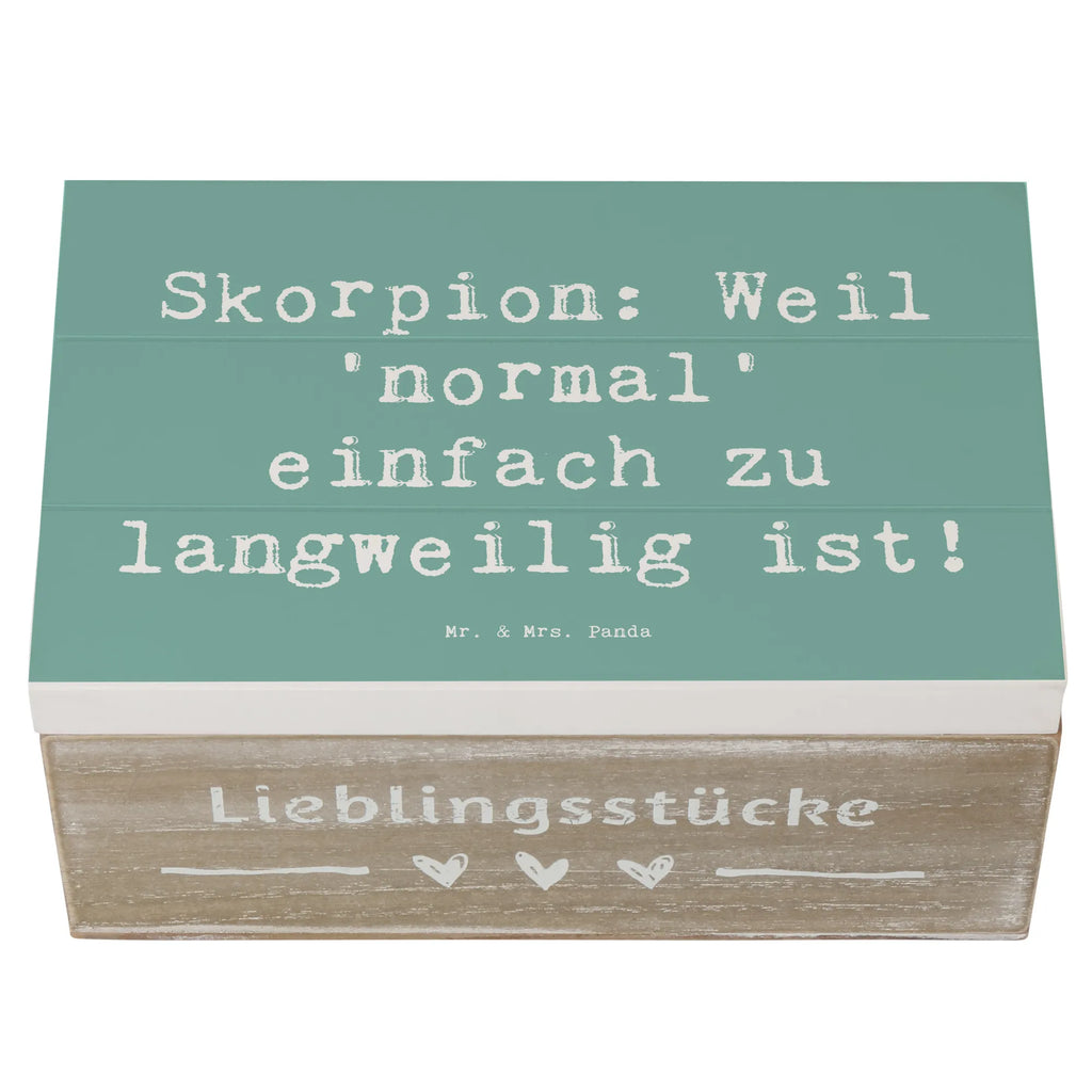 Holzkiste Spruch Skorpion Unikat Holzkiste, Kiste, Schatzkiste, Truhe, Schatulle, XXL, Erinnerungsbox, Erinnerungskiste, Dekokiste, Aufbewahrungsbox, Geschenkbox, Geschenkdose, Tierkreiszeichen, Sternzeichen, Horoskop, Astrologie, Aszendent