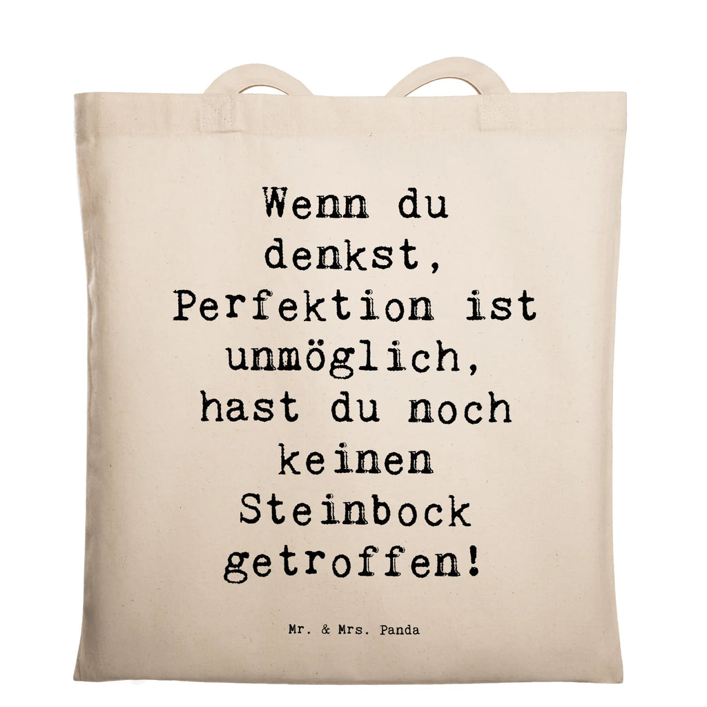 Tragetasche Spruch Steinbock Perfektion Beuteltasche, Beutel, Einkaufstasche, Jutebeutel, Stoffbeutel, Tasche, Shopper, Umhängetasche, Strandtasche, Schultertasche, Stofftasche, Tragetasche, Badetasche, Jutetasche, Einkaufstüte, Laptoptasche, Tierkreiszeichen, Sternzeichen, Horoskop, Astrologie, Aszendent