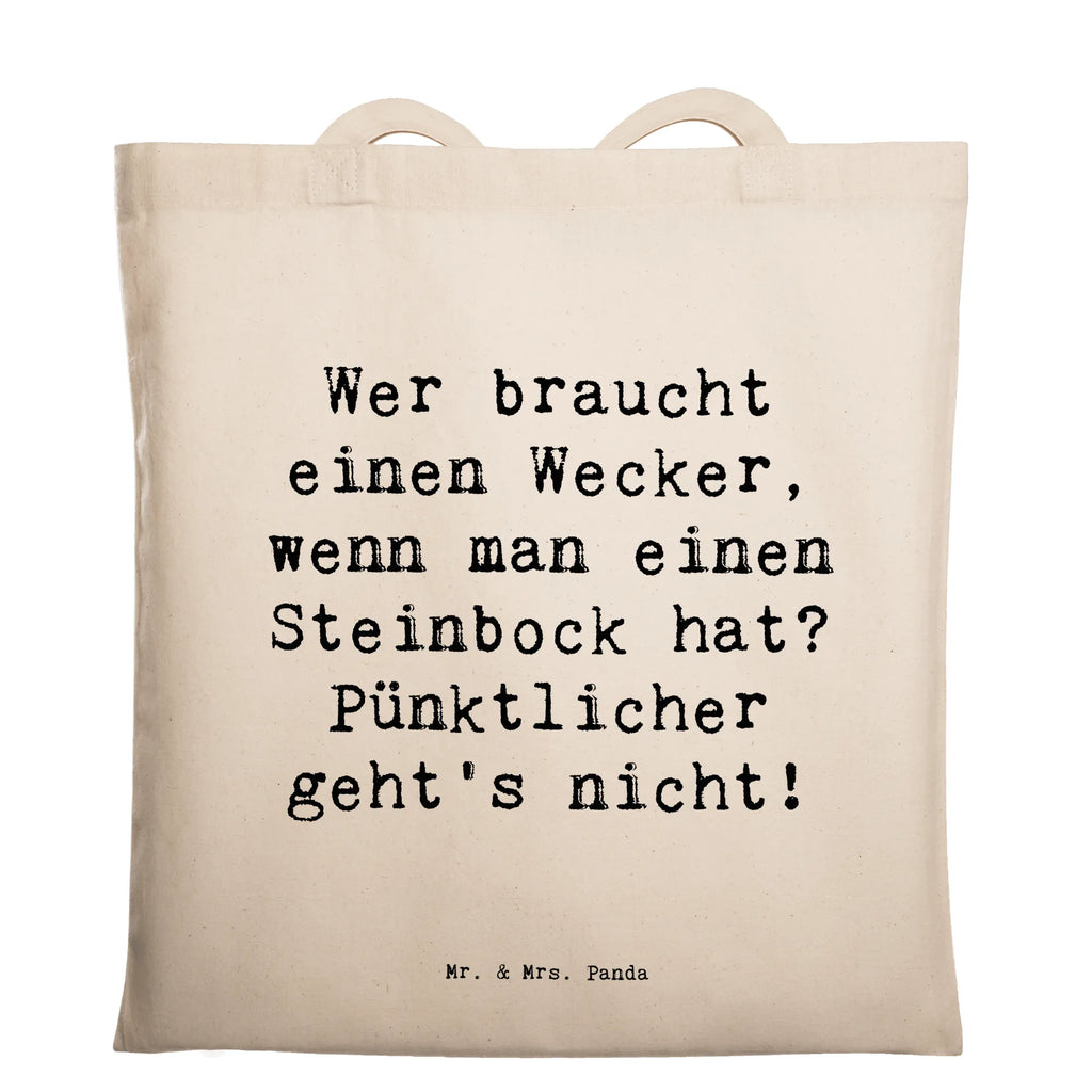 Tragetasche Spruch Steinbock Wecker Beuteltasche, Beutel, Einkaufstasche, Jutebeutel, Stoffbeutel, Tasche, Shopper, Umhängetasche, Strandtasche, Schultertasche, Stofftasche, Tragetasche, Badetasche, Jutetasche, Einkaufstüte, Laptoptasche, Tierkreiszeichen, Sternzeichen, Horoskop, Astrologie, Aszendent