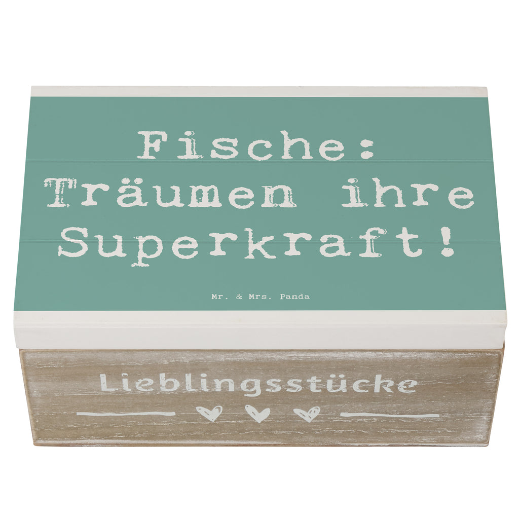 Holzkiste Spruch Fische Kraft Holzkiste, Kiste, Schatzkiste, Truhe, Schatulle, XXL, Erinnerungsbox, Erinnerungskiste, Dekokiste, Aufbewahrungsbox, Geschenkbox, Geschenkdose, Tierkreiszeichen, Sternzeichen, Horoskop, Astrologie, Aszendent