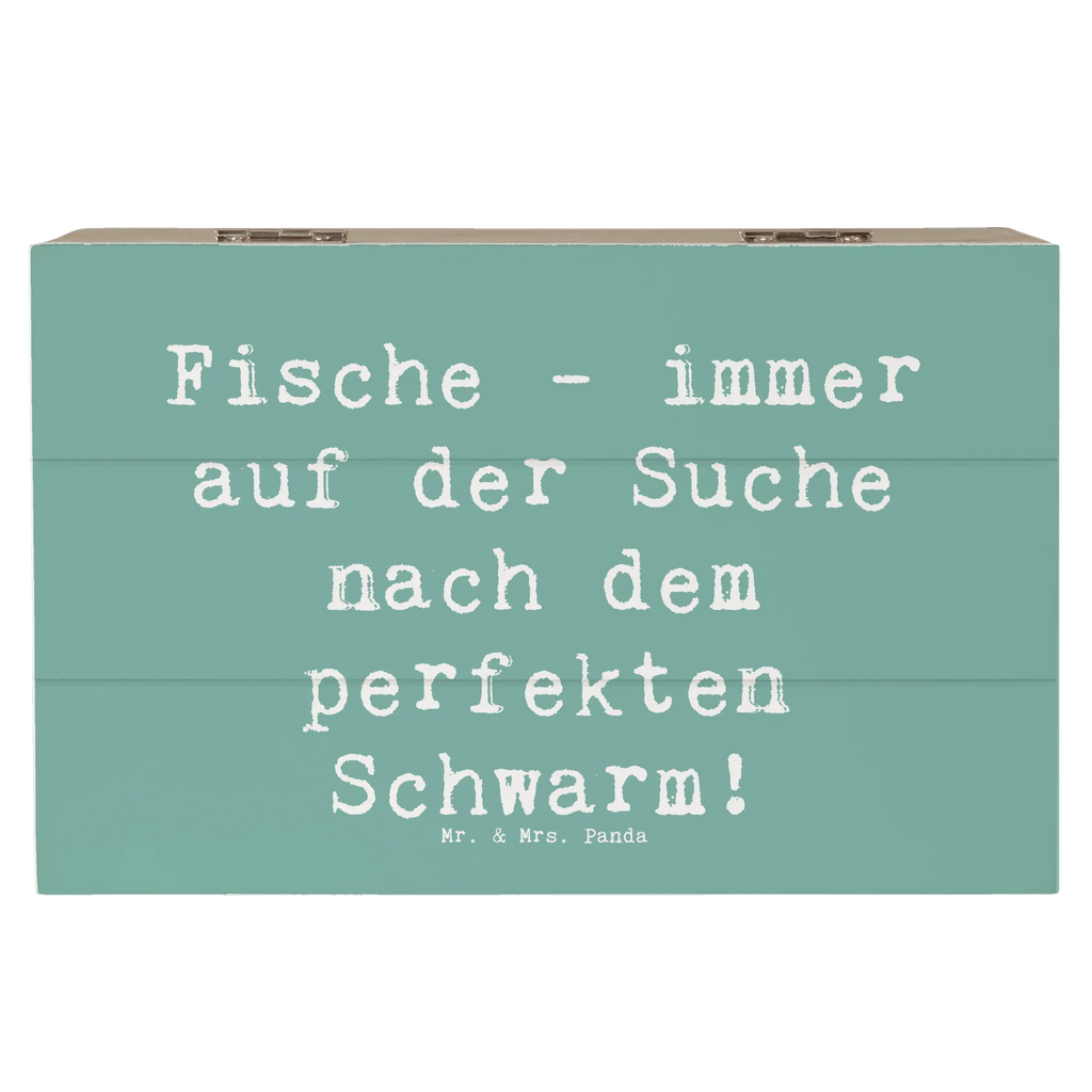 Holzkiste Spruch Fische Schwarm Holzkiste, Kiste, Schatzkiste, Truhe, Schatulle, XXL, Erinnerungsbox, Erinnerungskiste, Dekokiste, Aufbewahrungsbox, Geschenkbox, Geschenkdose, Tierkreiszeichen, Sternzeichen, Horoskop, Astrologie, Aszendent