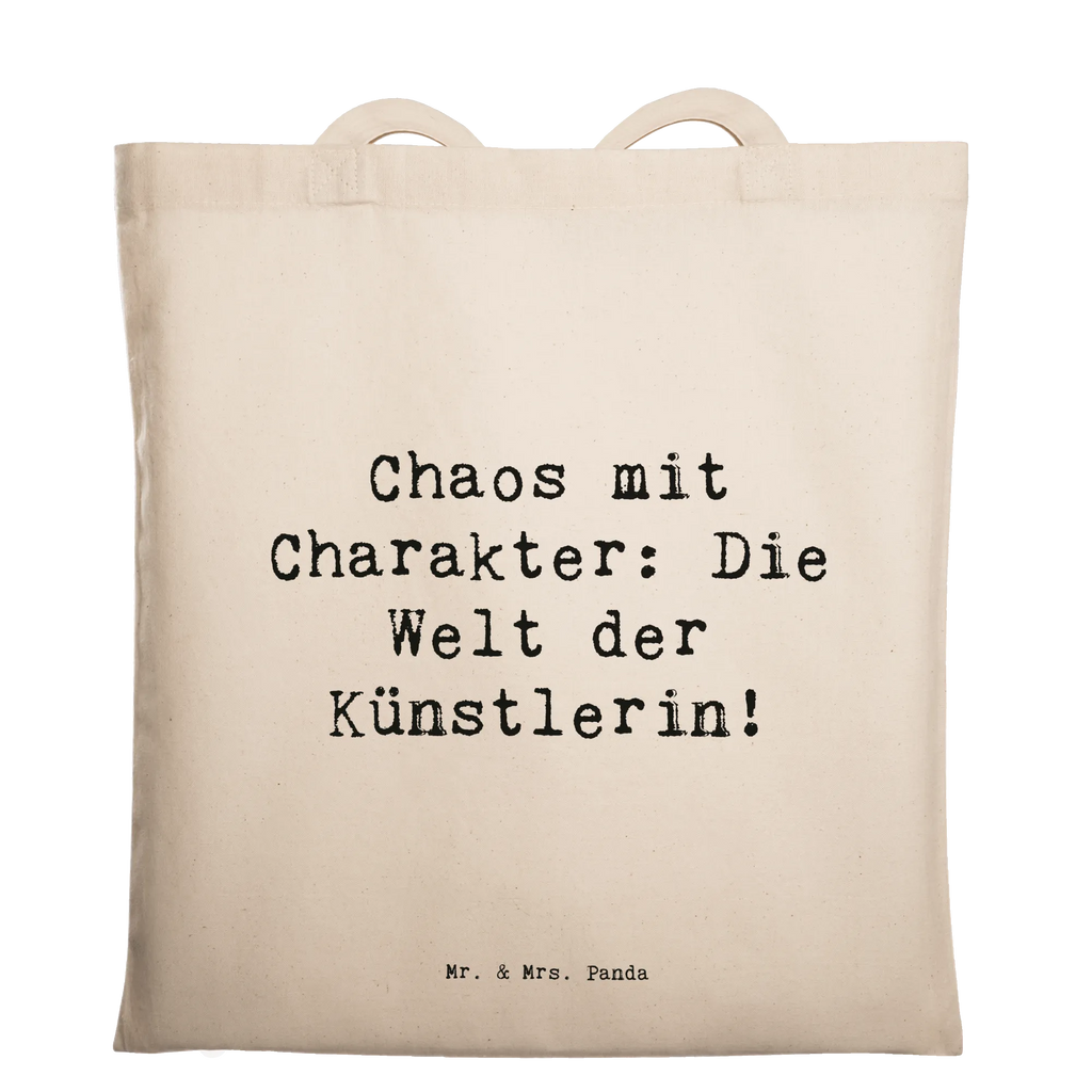 Tragetasche Chaos mit Charakter: Die Welt der Künstlerin! Beuteltasche, Beutel, Einkaufstasche, Jutebeutel, Stoffbeutel, Tasche, Shopper, Umhängetasche, Strandtasche, Schultertasche, Stofftasche, Tragetasche, Badetasche, Jutetasche, Einkaufstüte, Laptoptasche, Beruf, Ausbildung, Jubiläum, Abschied, Rente, Kollege, Kollegin, Geschenk, Schenken, Arbeitskollege, Mitarbeiter, Firma, Danke, Dankeschön