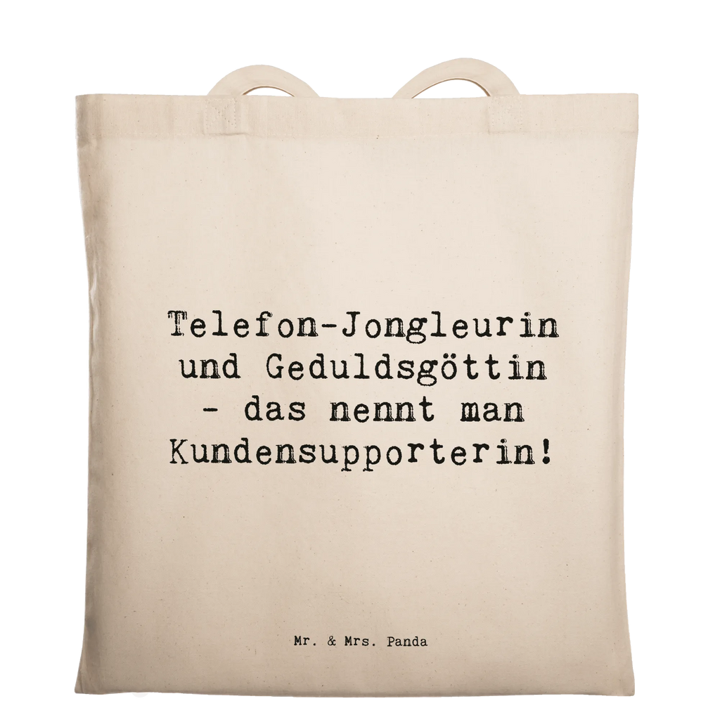 Tragetasche Telefon-Jongleurin und Geduldsgöttin - das nennt man Kundensupporterin! Beuteltasche, Beutel, Einkaufstasche, Jutebeutel, Stoffbeutel, Tasche, Shopper, Umhängetasche, Strandtasche, Schultertasche, Stofftasche, Tragetasche, Badetasche, Jutetasche, Einkaufstüte, Laptoptasche, Beruf, Ausbildung, Jubiläum, Abschied, Rente, Kollege, Kollegin, Geschenk, Schenken, Arbeitskollege, Mitarbeiter, Firma, Danke, Dankeschön